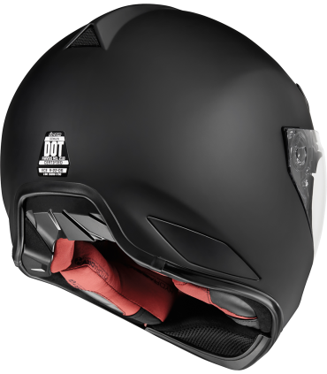 Casco Icon Domain nero opaco