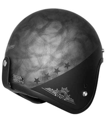 Casco jet Origine Primo Rocker grigio nero opaco