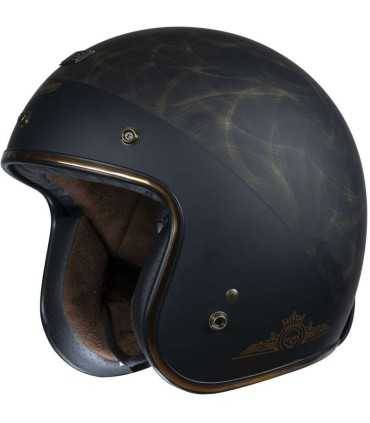 Casco jet Origine Primo Rocker bronzo nero opaco