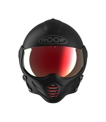 Casque Roof Roadster Iron noir matt rouge