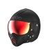 Casque Roof Roadster Iron noir matt rouge