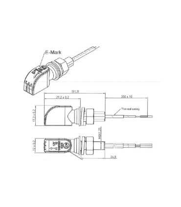 Daytona Japan D-LIGHT MINI1 motorrad blinker schwarz