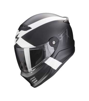 Casco Scorpion Covert FX Gallus nero opaco bianco