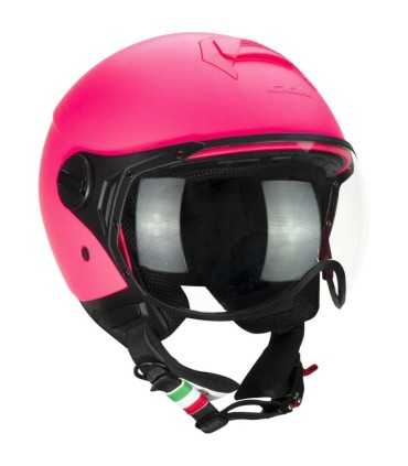 Casco jet CGM 167A rosa opaco