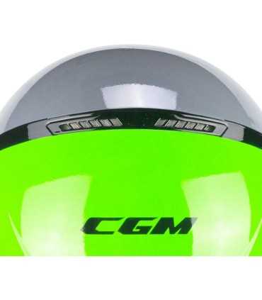 Casco jet CGM 167R Flo Step grigio verde