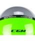 Jet helm CGM 167R Flo Step grau grun kurz visier