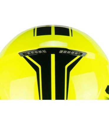 Casque jet CGM 167X Flo Tech jaune visiere court