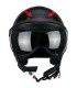 Casque jet CGM 167X Flo Tech noir matt visiere court