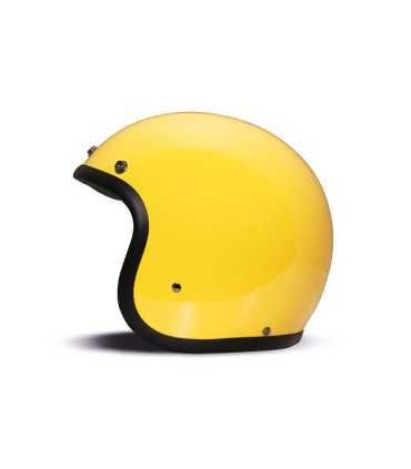 Casco jet DMD Retro giallo