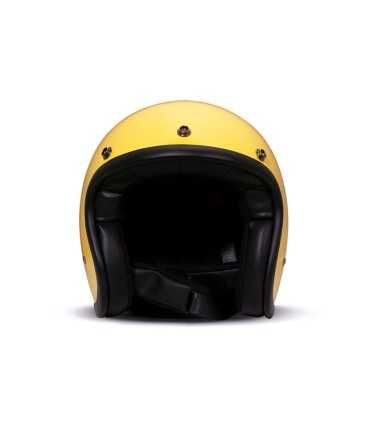 Casco jet DMD Retro giallo