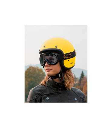 Casco jet DMD Vintage giallo