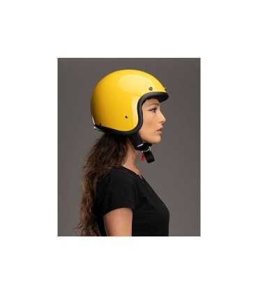 Casque jet DMD Vintage jaune