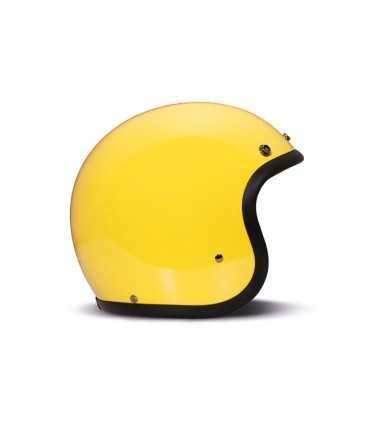 Casco jet DMD Retro giallo