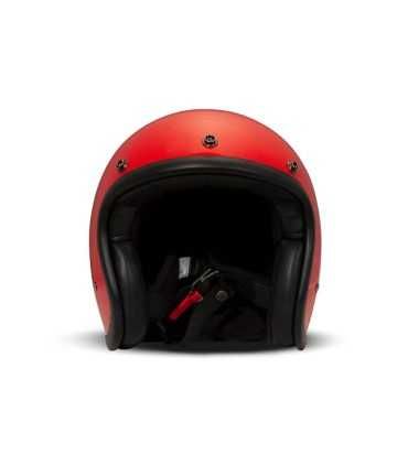 Casco jet DMD Retro rosso