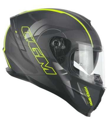 Casque CGM 321G Atom Sport noir jaune matt