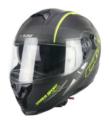 Casco CGM 321G Atom Sport nero giallo opaco