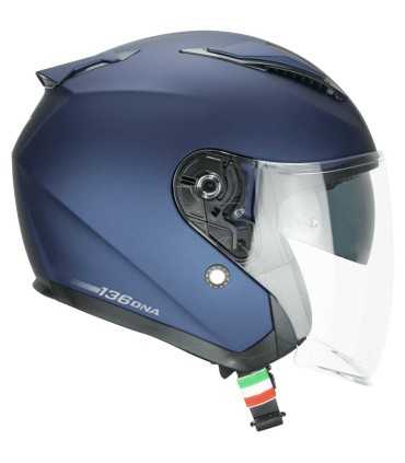 Casco jet Cgm 136A DNA blu opaco