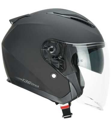 Casco jet Cgm 136A DNA nero opaco