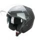 Casco jet Cgm 136A DNA nero opaco