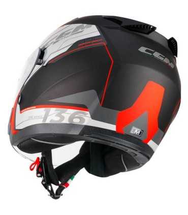 Casque jet Cgm 136A DNA Apache rouge matt