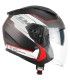 Casco jet Cgm 136A DNA Apache rosso opaco