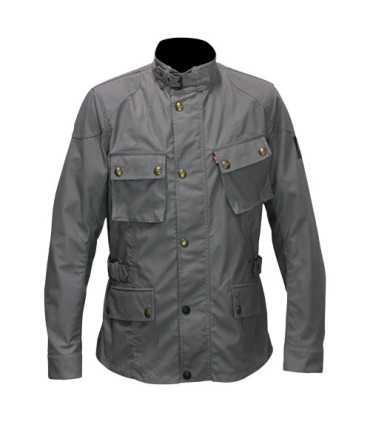 Giacca Belstaff Crosby WAXED COTTON grigia