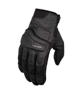 Icon Superduty 3 leather gloves black