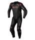 RST S1 leather suit black red