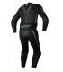 RST S1 leather suit black green