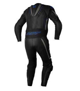 RST S1 leather suit black blue