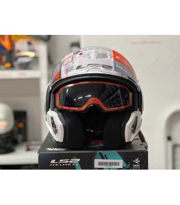 LS2 Advant Cooper white helmet