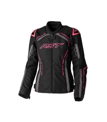 RST S1 black pink lady motorcycle jacket