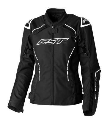 Motorrad damenjacke RST S1 schwarz weiss