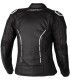 RST S1 motorcycle lady jacket leather black white