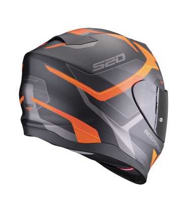 Casco Scorpion Exo-520 Evo Air Elan nero arancio opaco