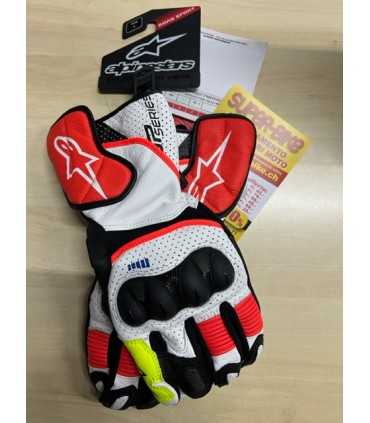 Gants racing Alpinestars Sp-2 V3 blanc rouge