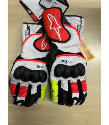 Guanti racing Alpinestars Sp-2 V3 bianco rosso