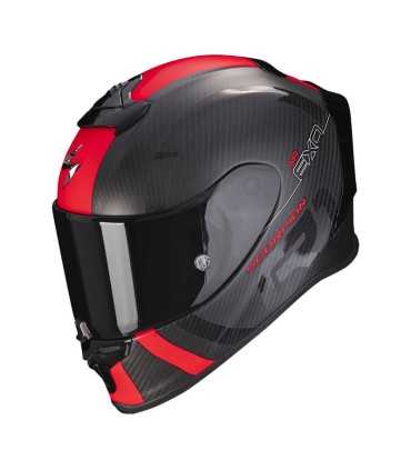 Casco Scorpion Exo R1 Evo Carbon Air MG nero rosso