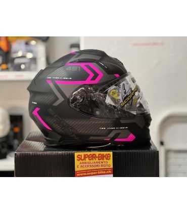 Scorpion Exo 491 Spin black pink helmet