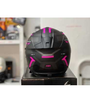 Casco Scorpion Exo 491 Spin nero rosa