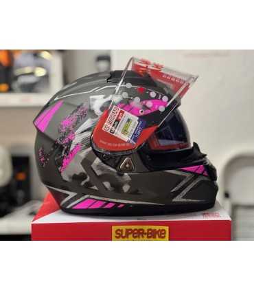 Casco LS2 FF397 Vector Hpfc Evo Stencil pink