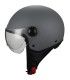 Casque jet BHR 801 gris matt