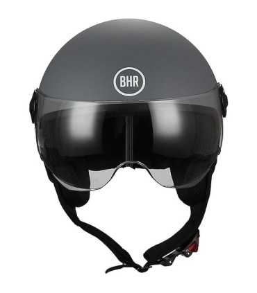 Casque jet BHR 801 gris matt