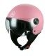 Casco jet BHR 801 rosa opaco