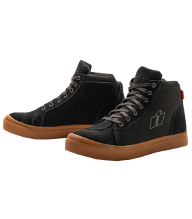 Chaussures moto Icon Carga noir marron