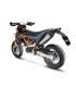 Leovince KTM 690 SMC R / Enduro R (2019-23) Inox full system endcap Carbon