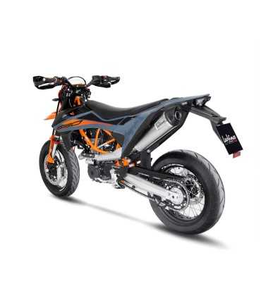 Leovince KTM 690 SMC R / Enduro R (2019-23) Inox full system endcap Carbon