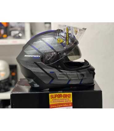 Casco Scorpion Exo-520 Evo Air Maha blu opaco