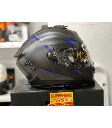 Casque intégral Scorpion Exo 1400 Carbon air Evo Kendal bleu