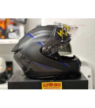 Casque intégral Scorpion Exo 1400 Carbon air Evo Kendal bleu